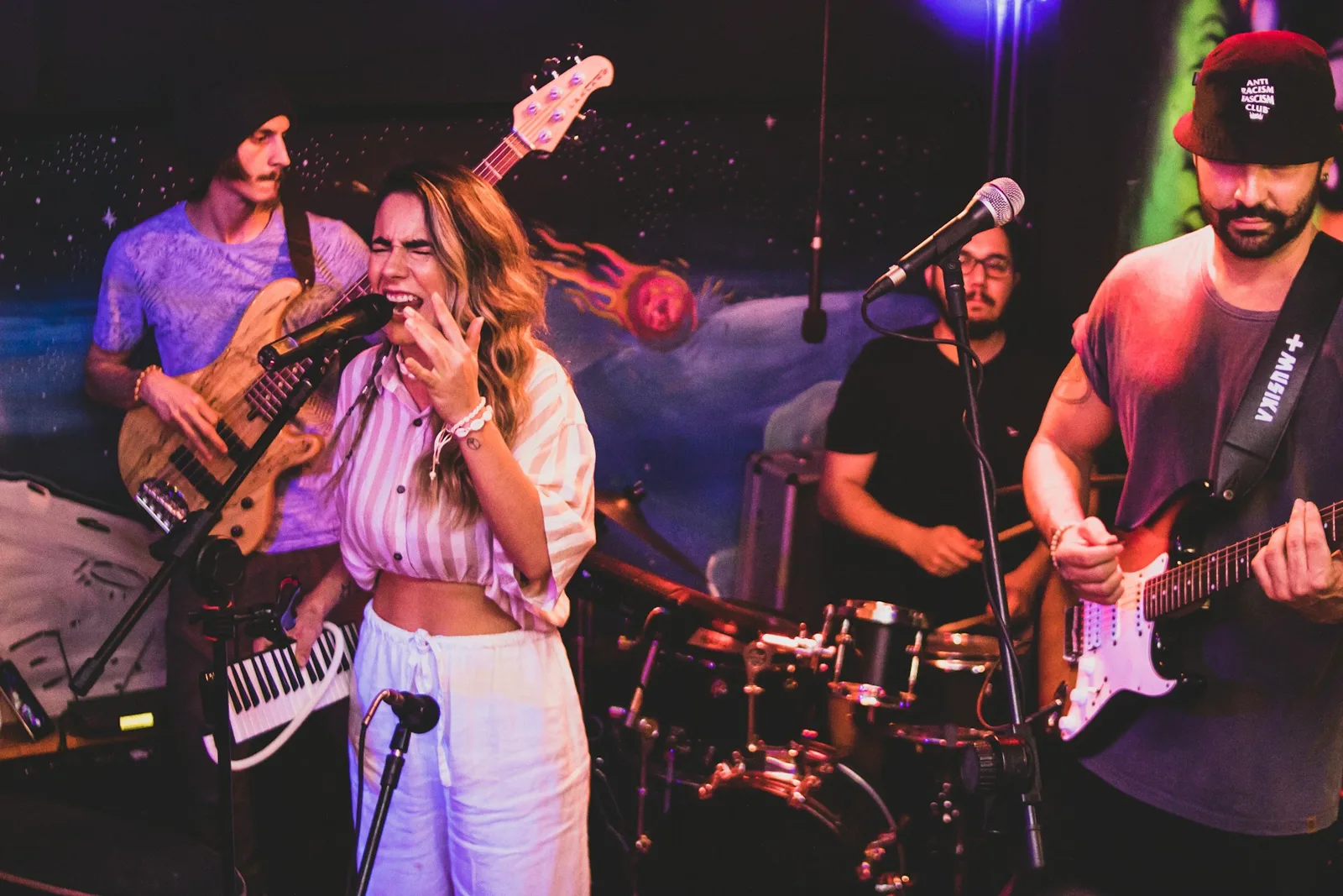 Musicians performing