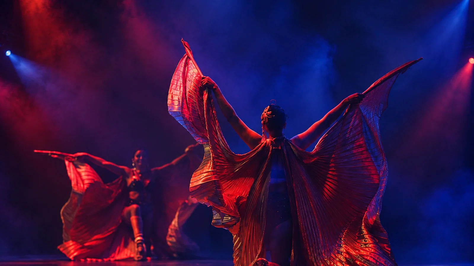 Cruise ship entertainment and performance atmosphere at sea