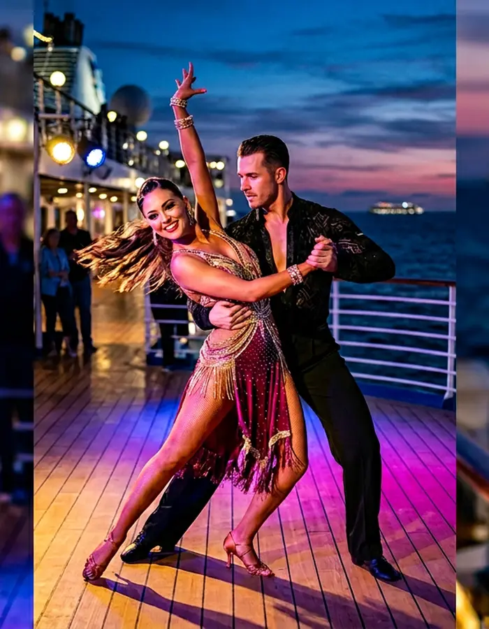 Cruise production show - ballroom and fusion style performance