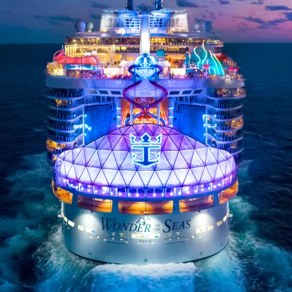 Royal Caribbean cruise ship at sea