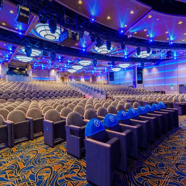 Main theatre on a cruise ship