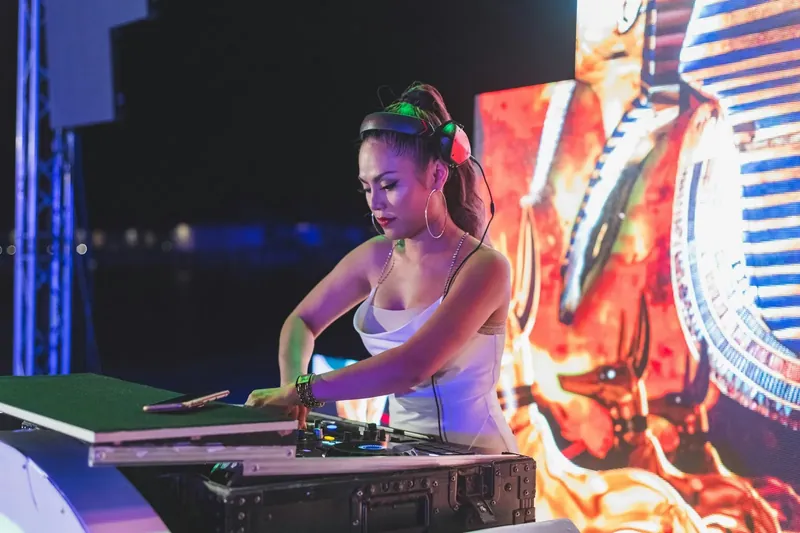 DJ performing at a hotel or resort event