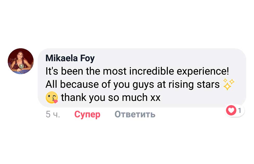 Testimonial from Mikaela