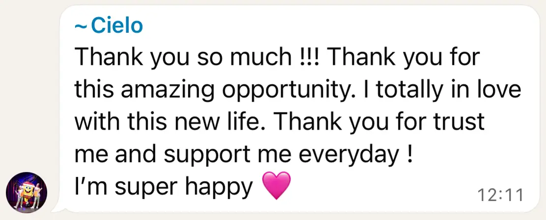 Testimonial from Cielo