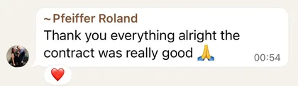 Testimonial from Pfeiffer Roland