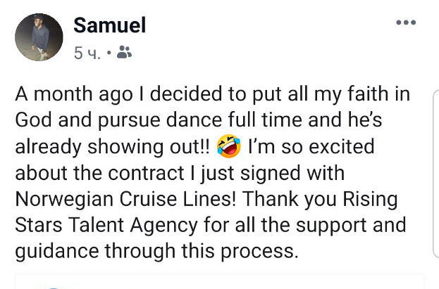 Testimonial from Samuel